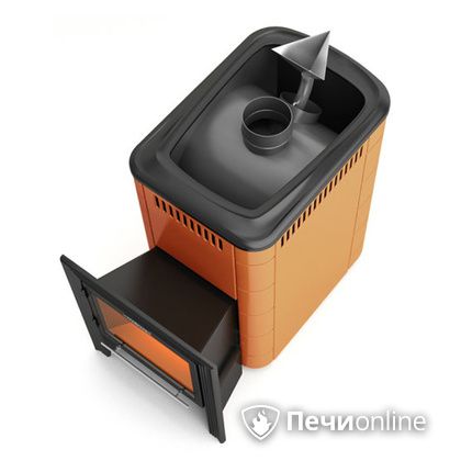 Дровяная банная печь TMF Ангара 2012 ВИТРА Inox терракота в Хабаровске